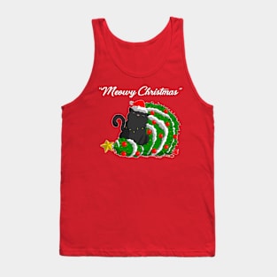 Meowy Christmas Tank Top